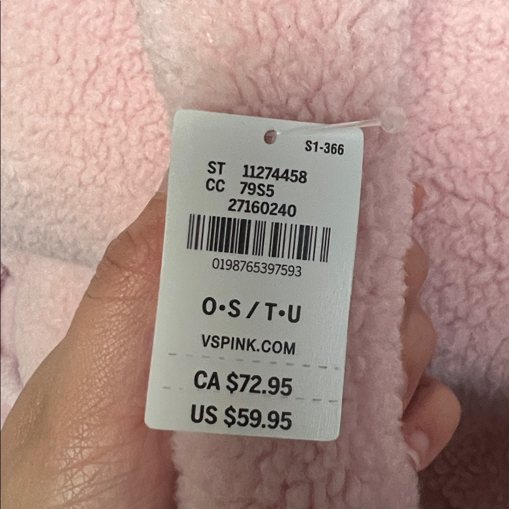 Victoria Secret Pink Cozy Plush Tote - Picture 5 of 5